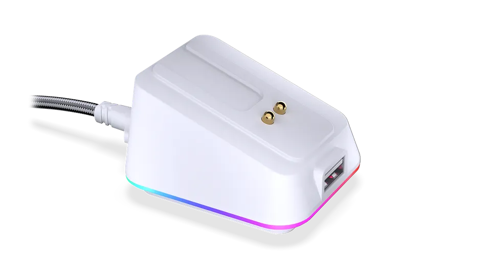 endorfy-liv-plus-wireless-mouse-dock-onyx-white-ladestation image 1