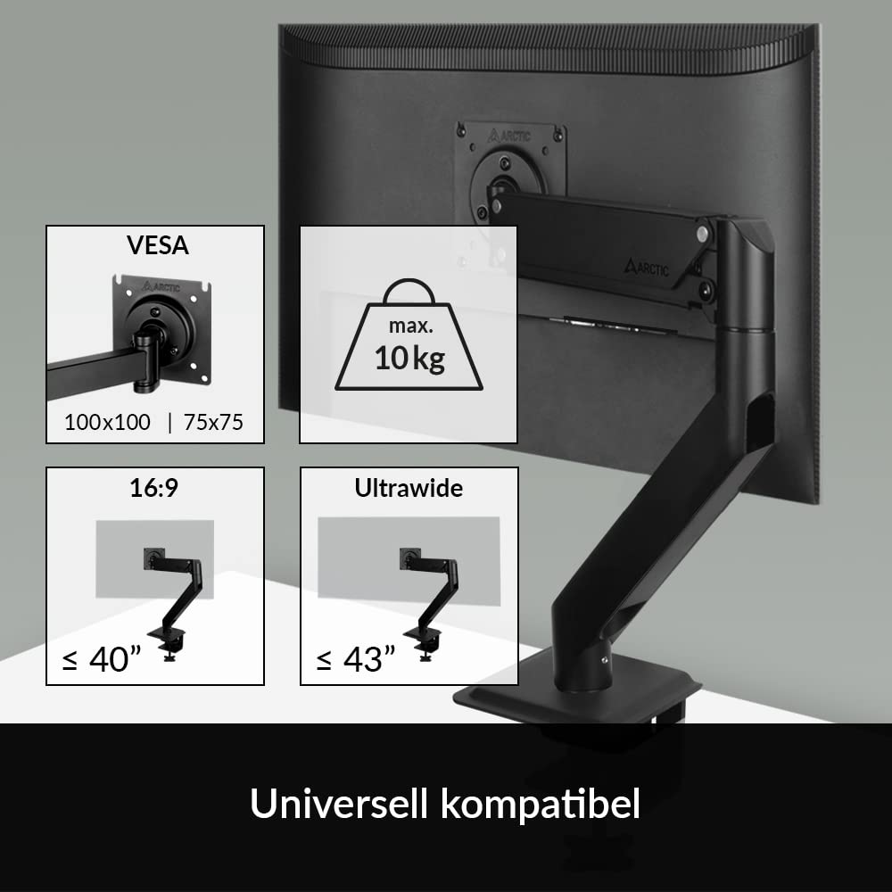arctic-x1-3d-monitor-halterung-2er-gaslift-schwarz image 3