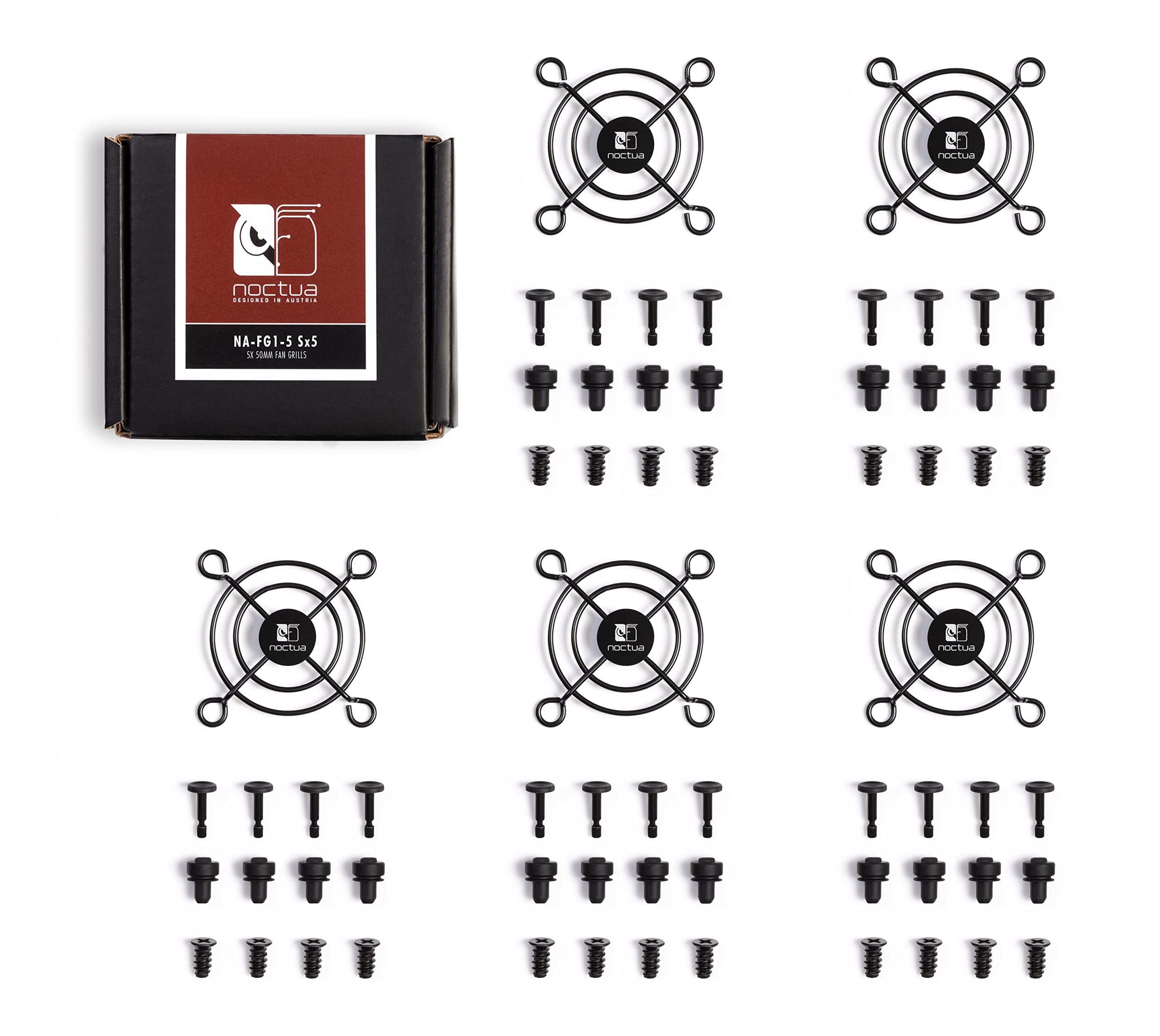 noctua-na-fg1-5-sx5-l-ftergitter-50mm-5-st-ck-schwarz image 2