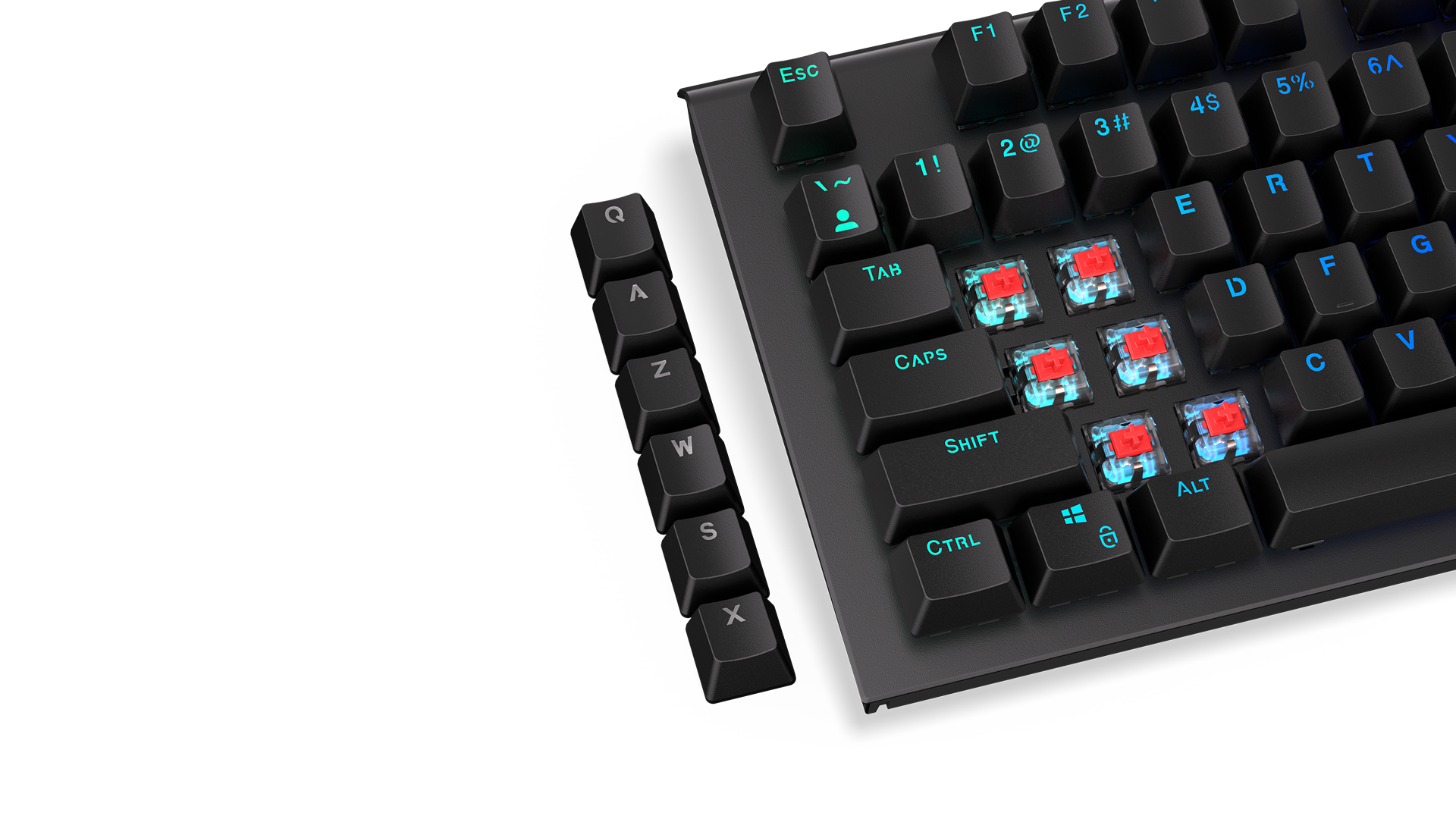 endorfy-thock-pbt-tastenkappen-schwarz-124er-set image 3
