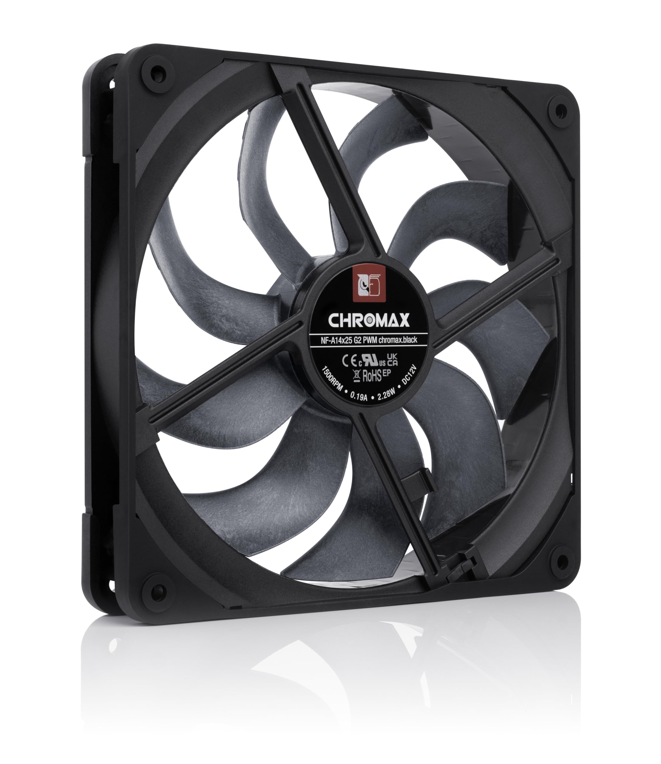 noctua-nf-a14x25-g2-pwm-chromax-black-140mm-l-fter-schwarz image 3