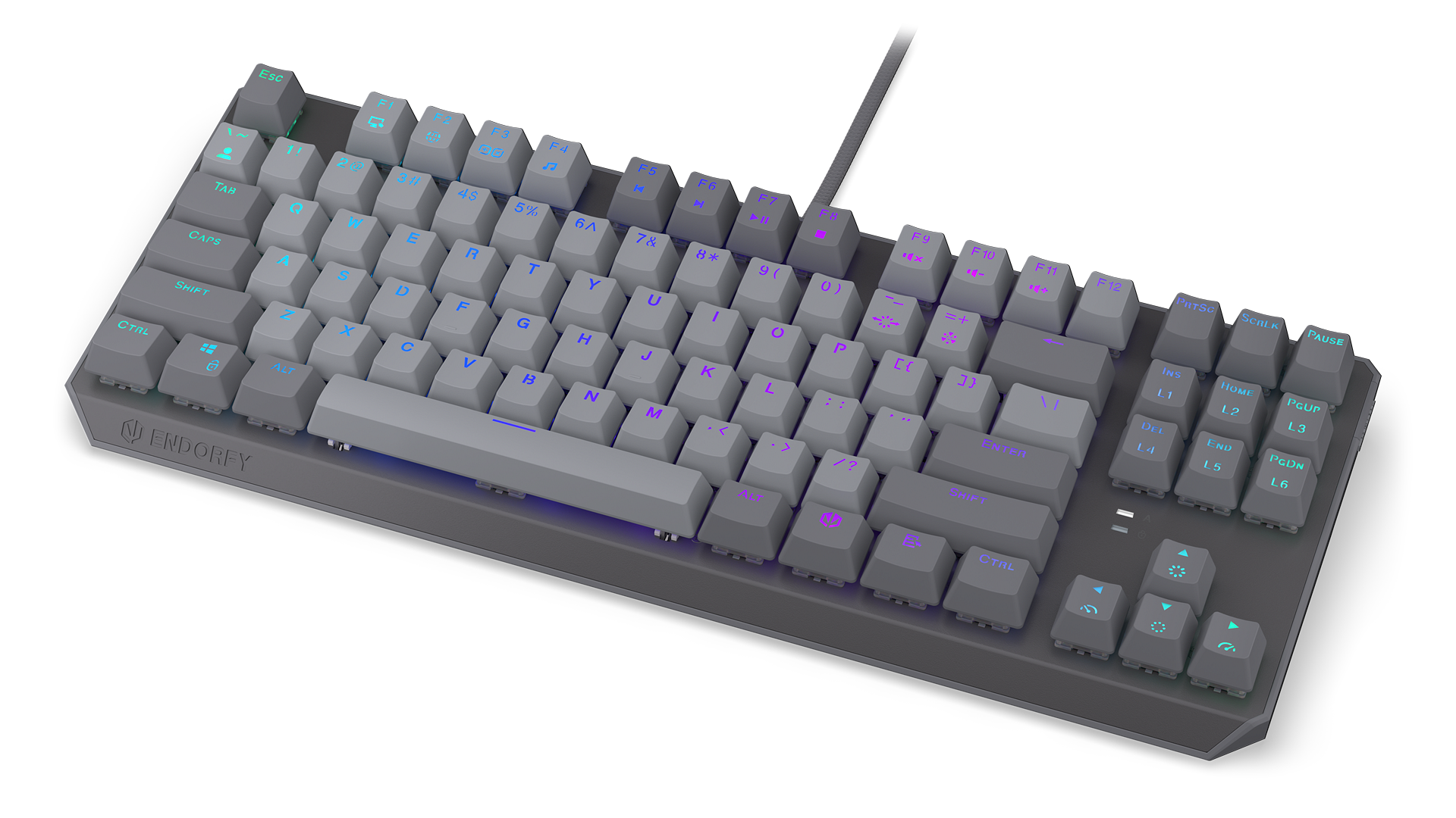 endorfy-thock-v2-tkl-mechanische-tastatur-red-hot-swap image 1