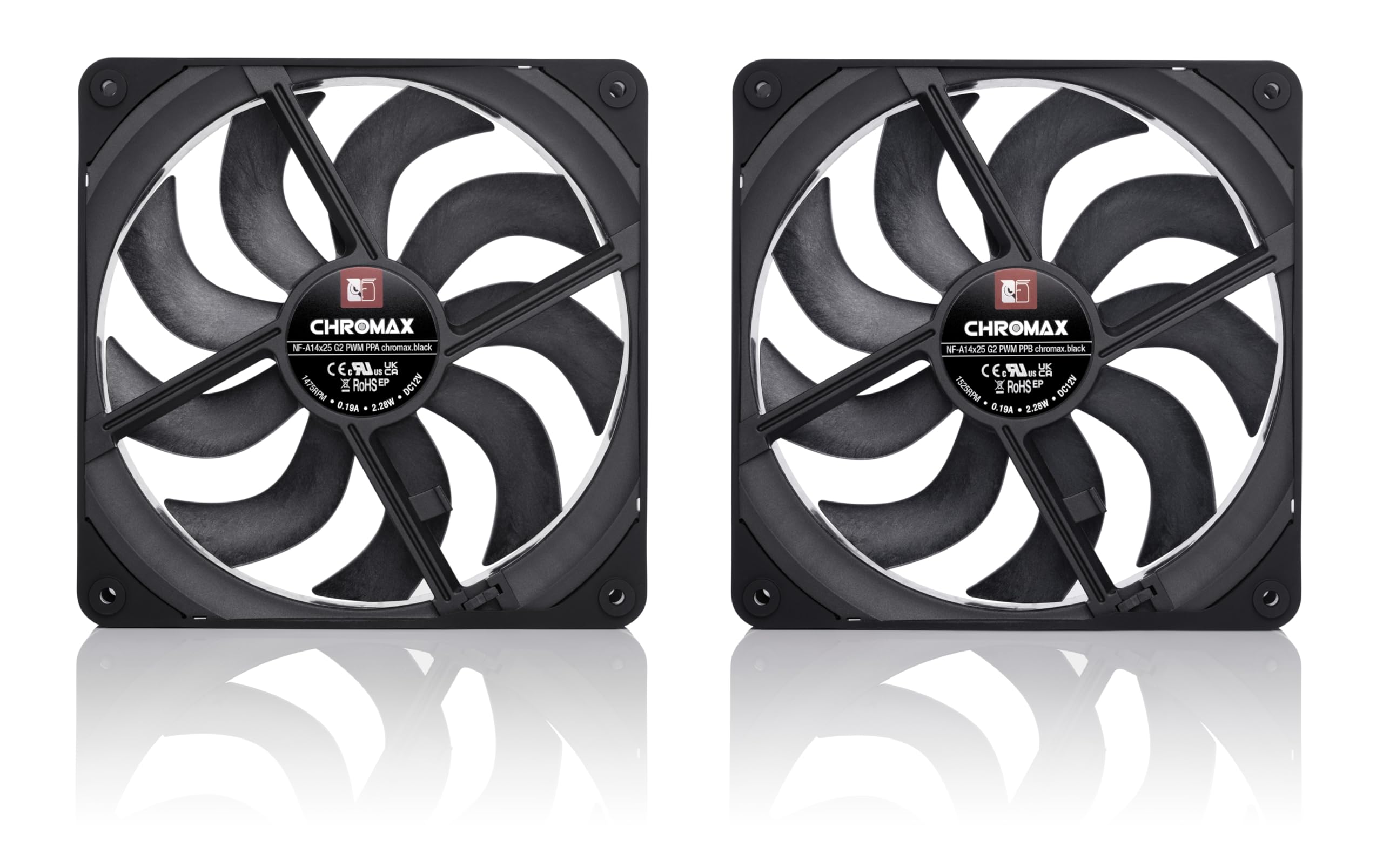 noctua-nf-a14x25-g2-pwm-chromax-black-140mm-l-fter-doppelset image 3