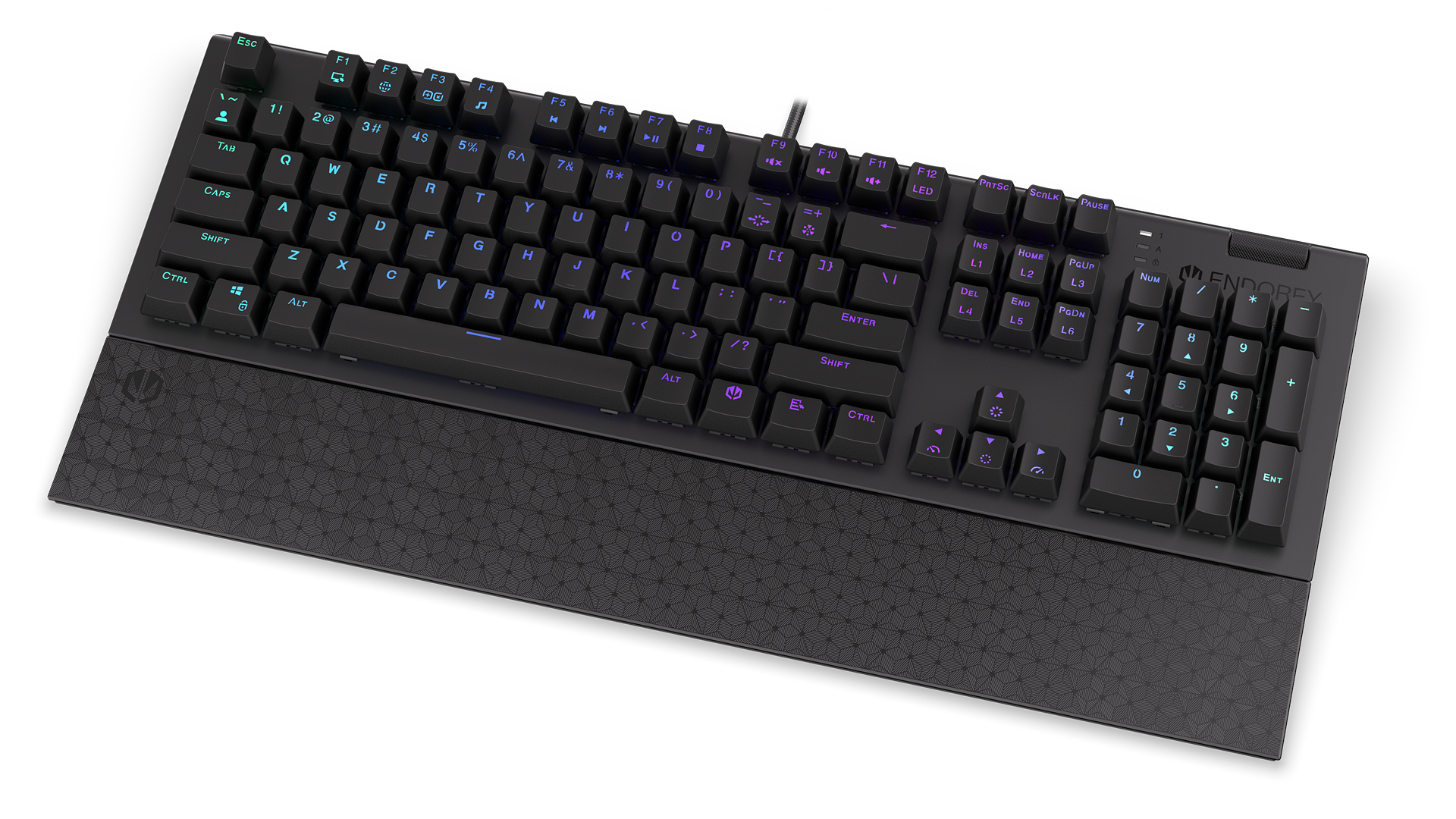 endorfy-omnis-blue-tastatur-kailh-blue-pbt-handballenauflage image 1