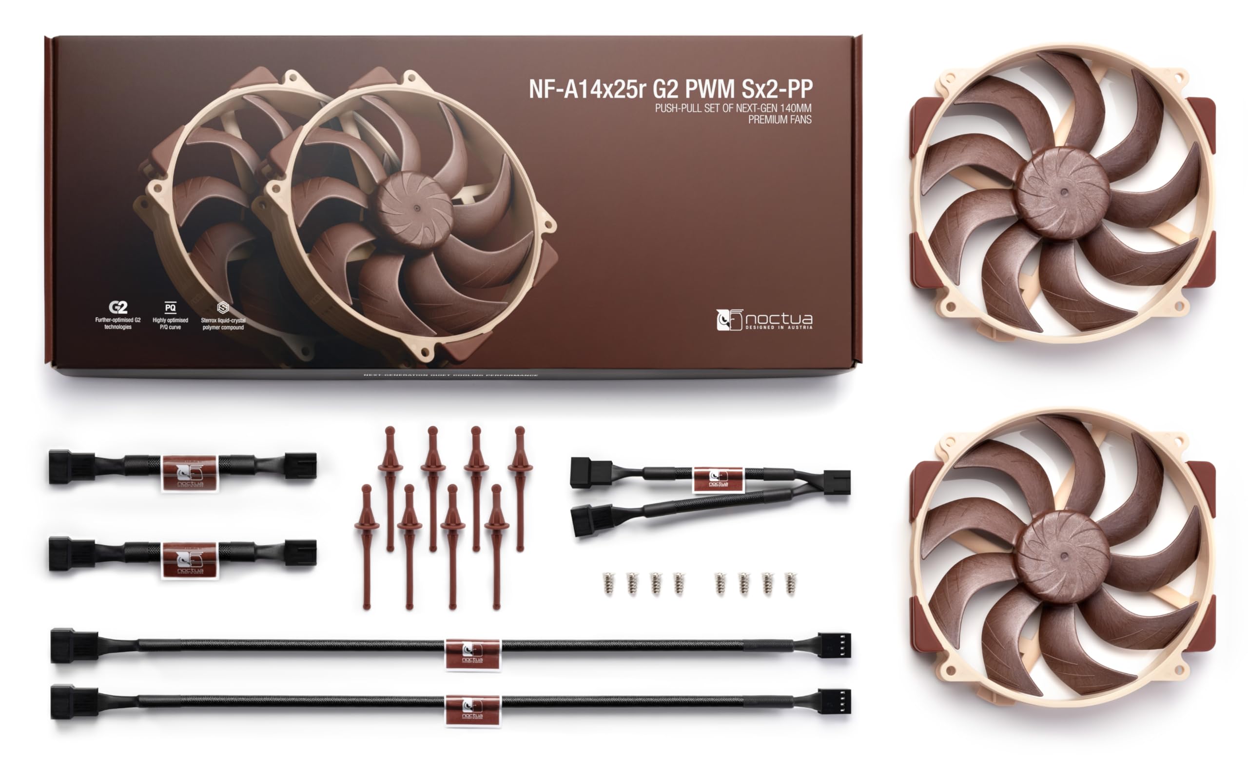noctua-nf-a14x25r-g2-pwm-sx2-pp-140mm-l-fter-2er-set image 4