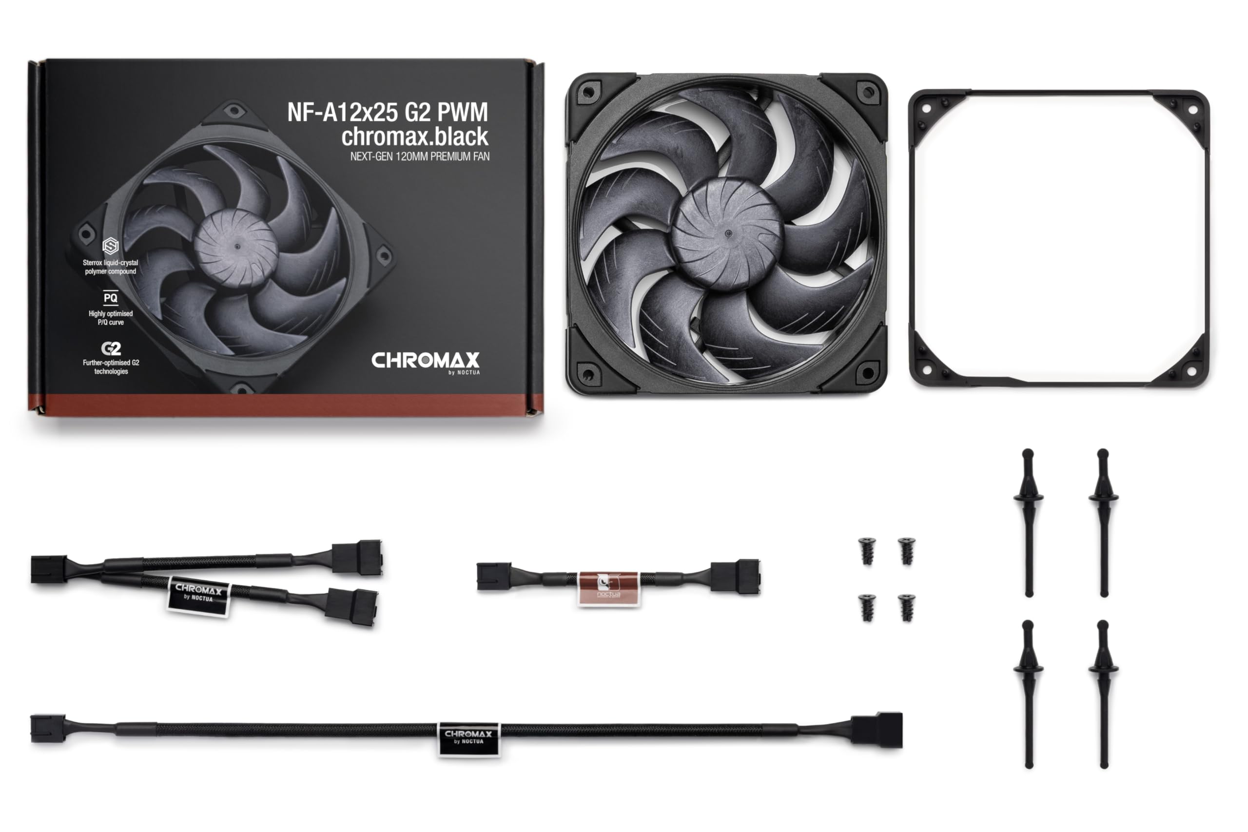 noctua-nf-a12x25-g2-pwm-chromax-black-120mm-leise image 5