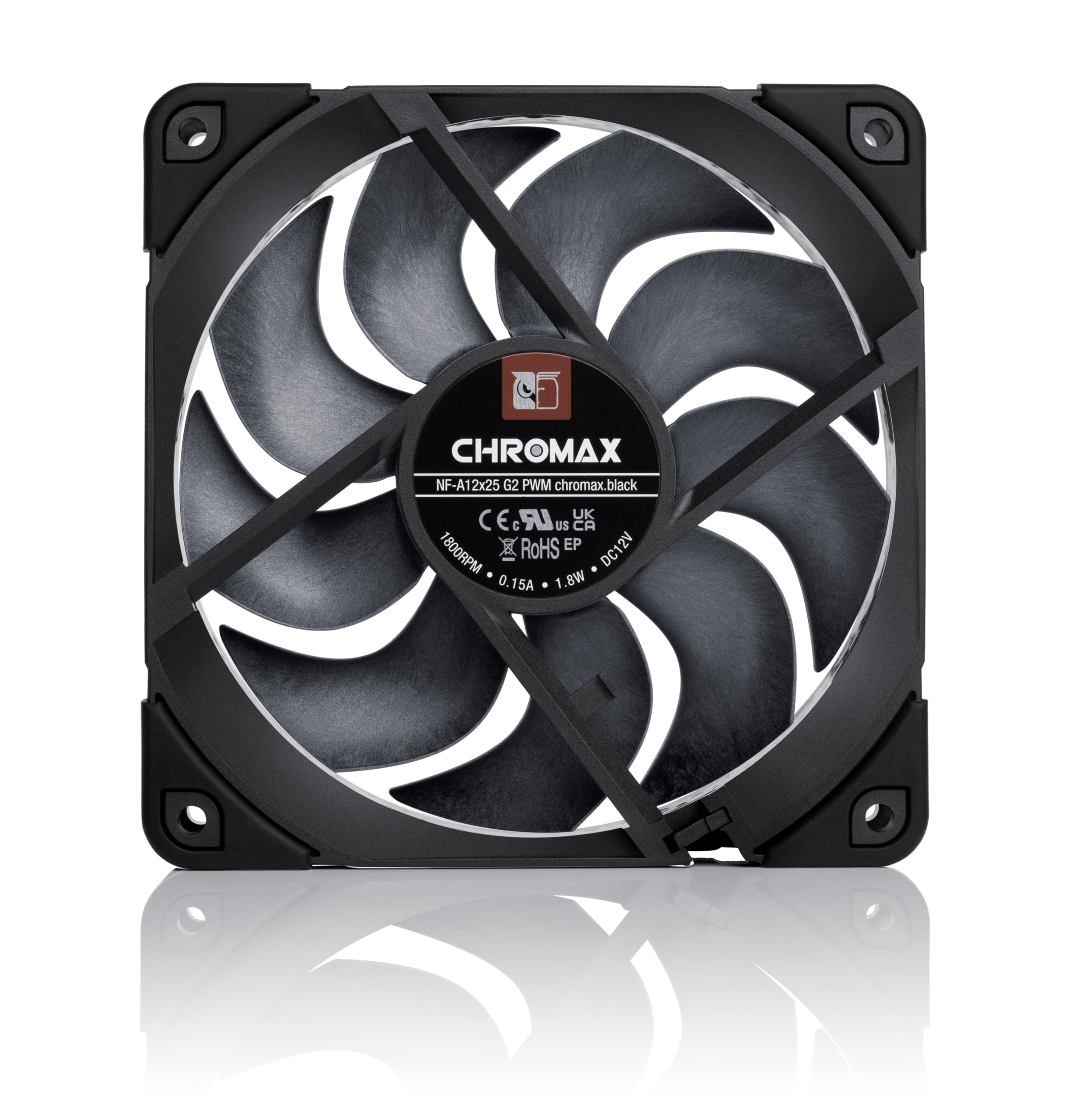 noctua-nf-a12x25-g2-pwm-chromax-black-120mm-leise image 4