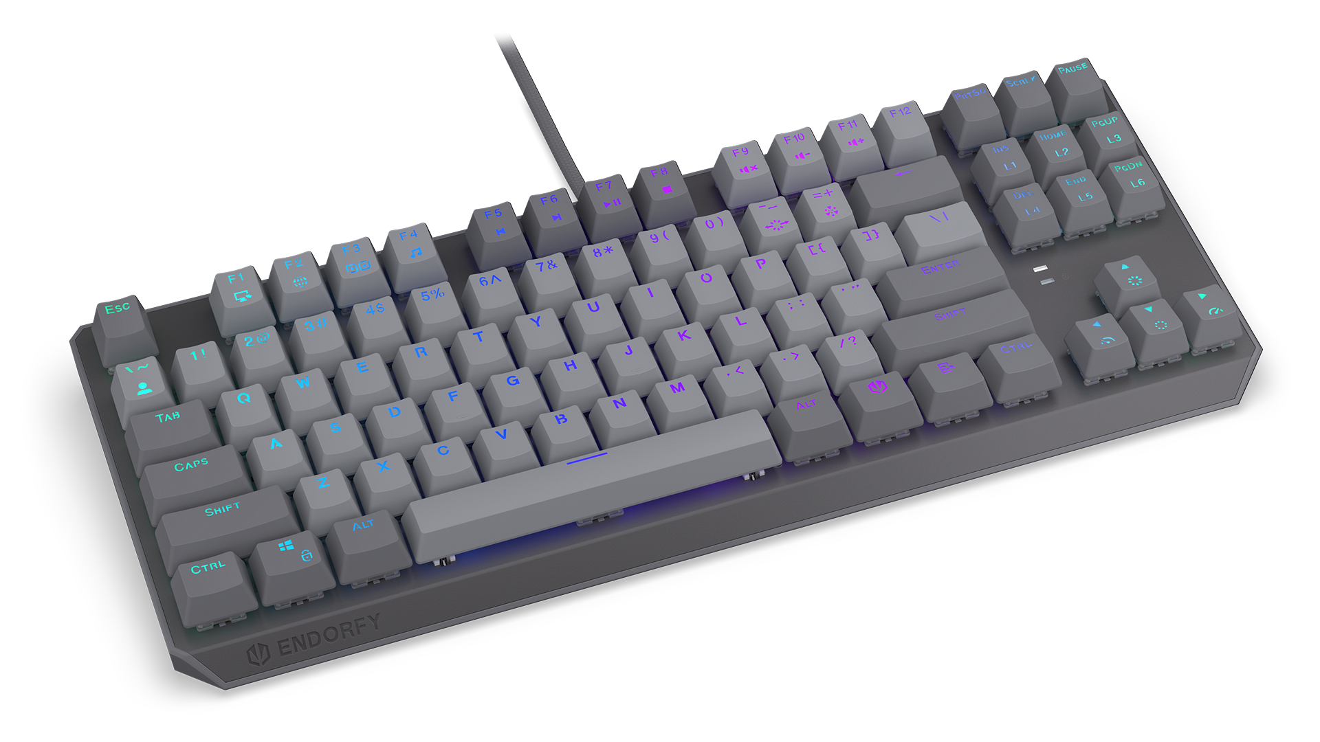 endorfy-thock-v2-tkl-mechanische-tastatur-red-hot-swap image 2