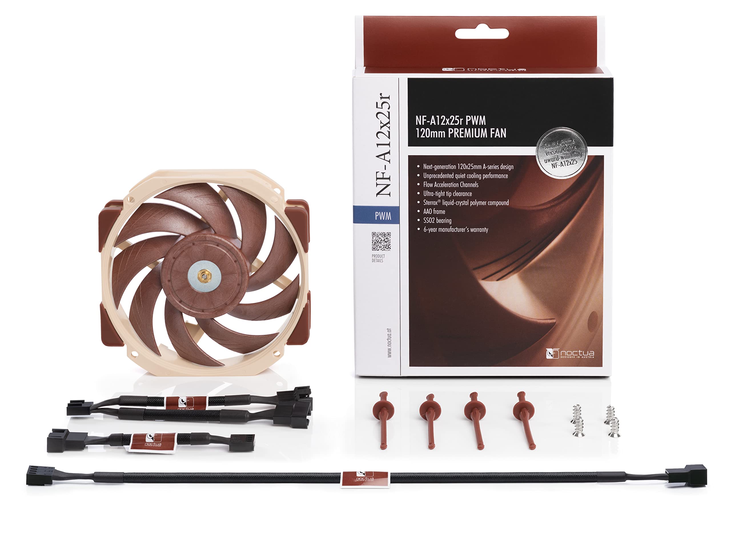 noctua-nf-a12x25r-pwm-120mm-l-fter-rundrahmen-leise image 5