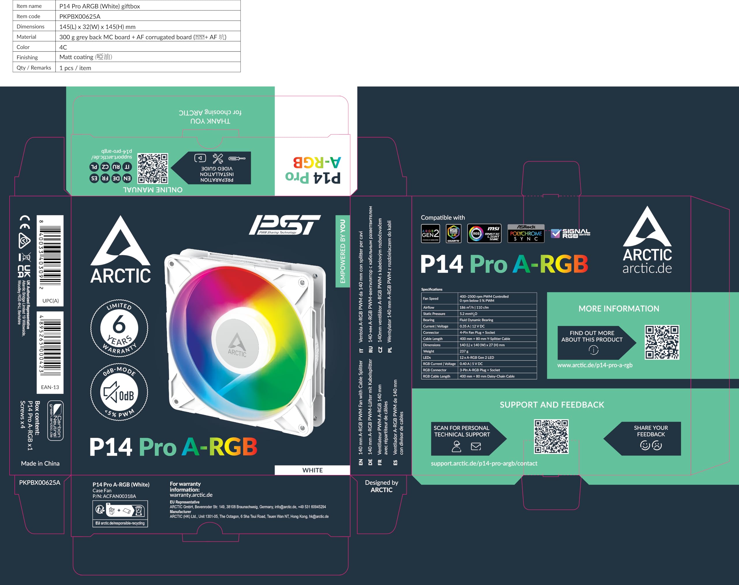 arctic-p14-pro-a-rgb-140-mm-pc-l-fter-pwm-leise image 2