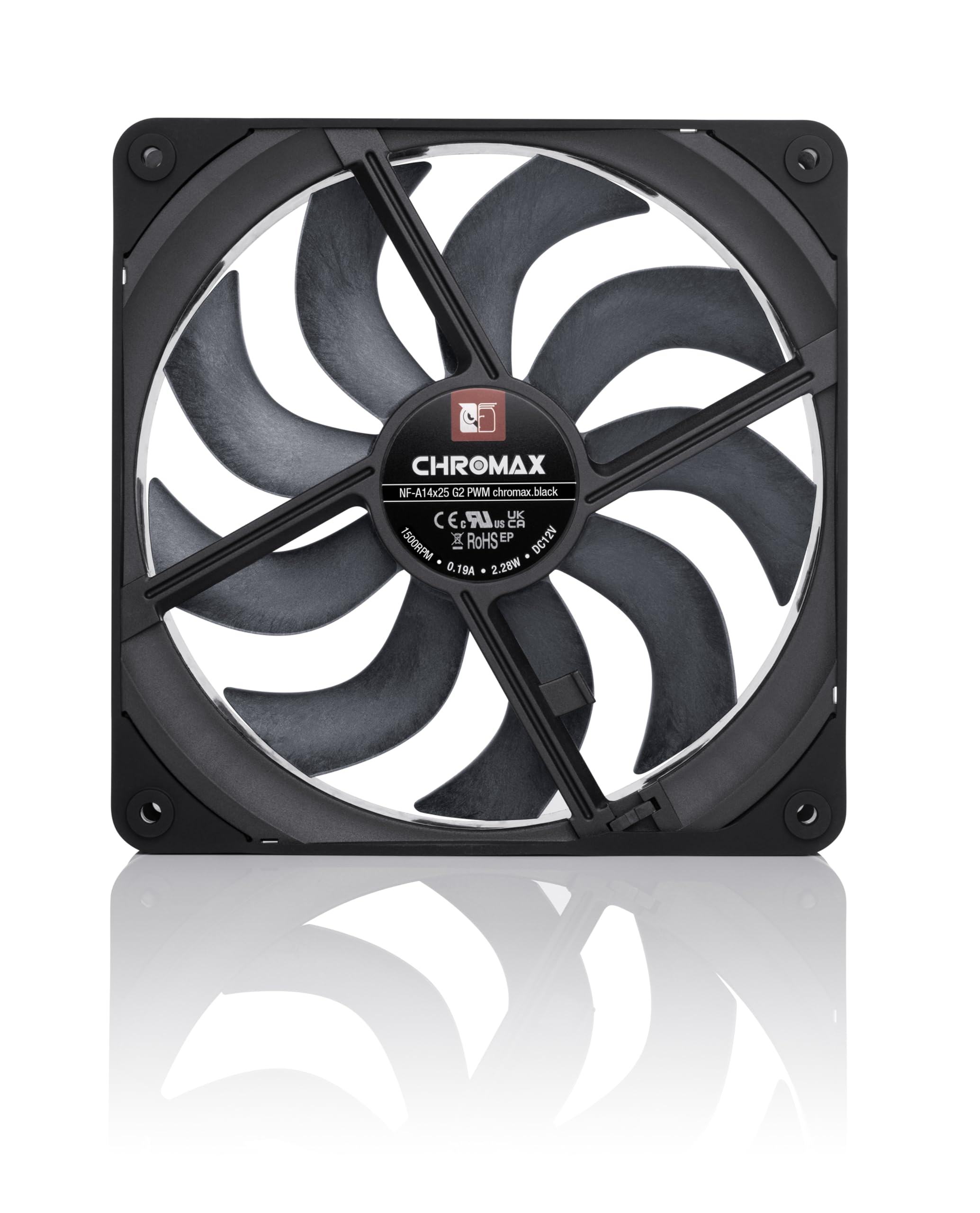 noctua-nf-a14x25-g2-pwm-chromax-black-140mm-l-fter-schwarz image 4