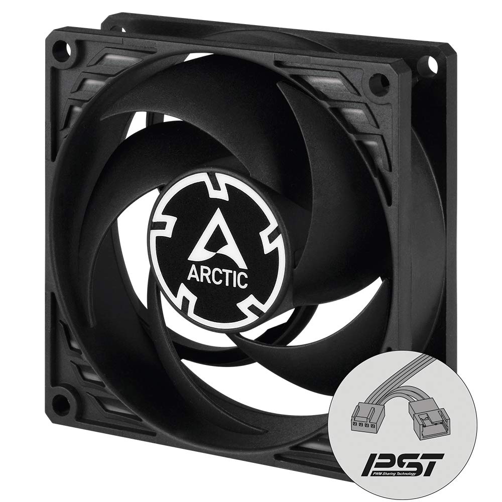 arctic-p8-pwm-pst-geh-usel-fter-80mm-schwarz-leise image 1