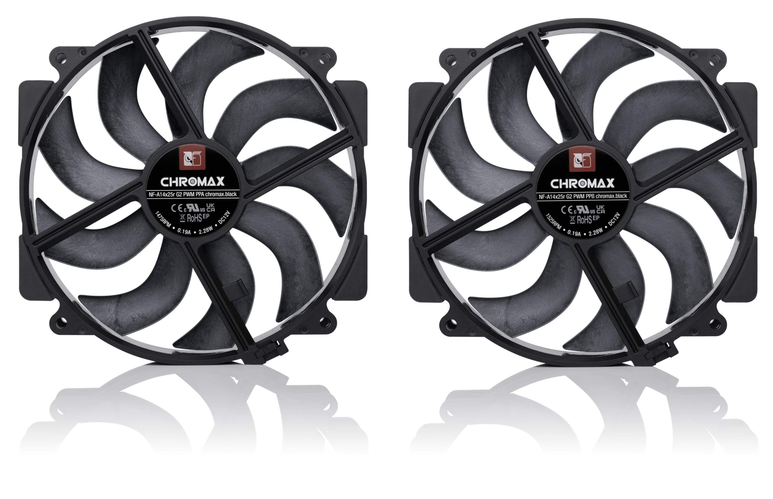 noctua-nf-a14x25r-g2-pwm-sx2-pp-chromax-black-l-fter-140mm-doppel image 3