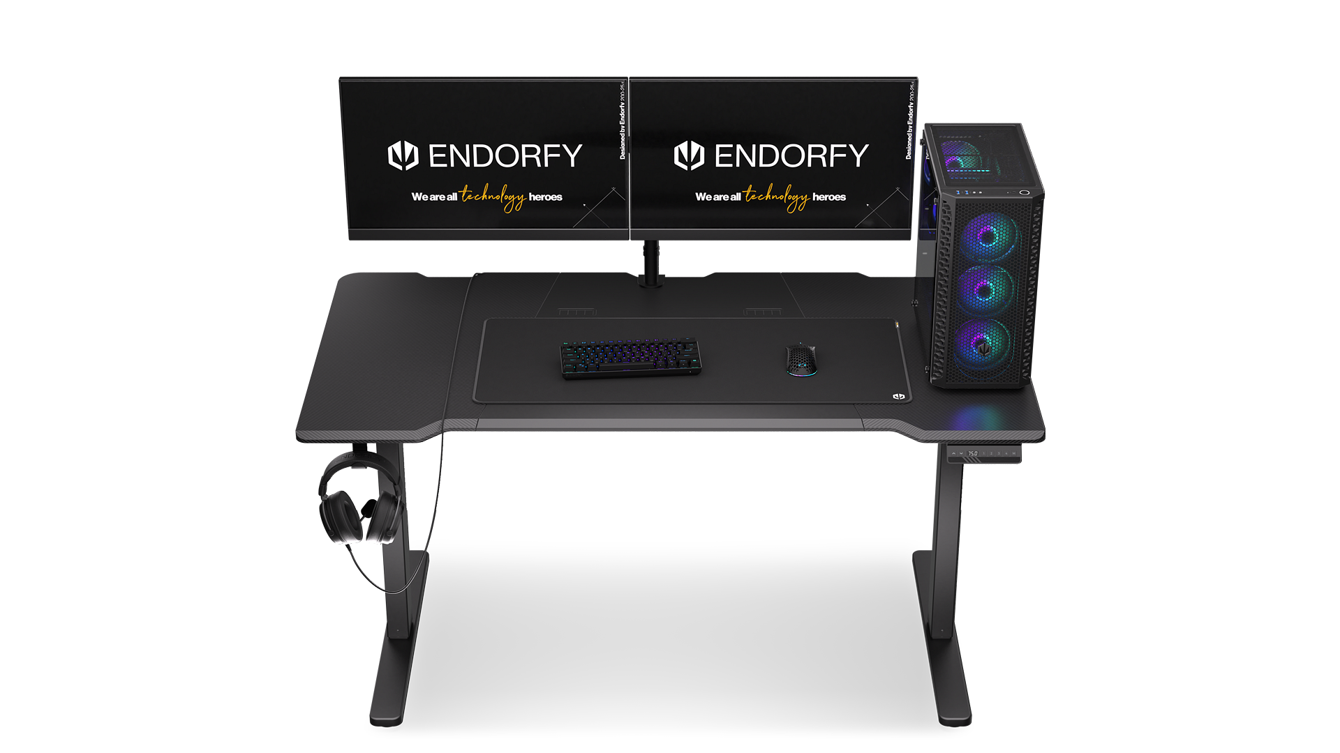 endorfy-atlas-l-electric-schreibtisch-h-henverstellbar-schwarz image 8