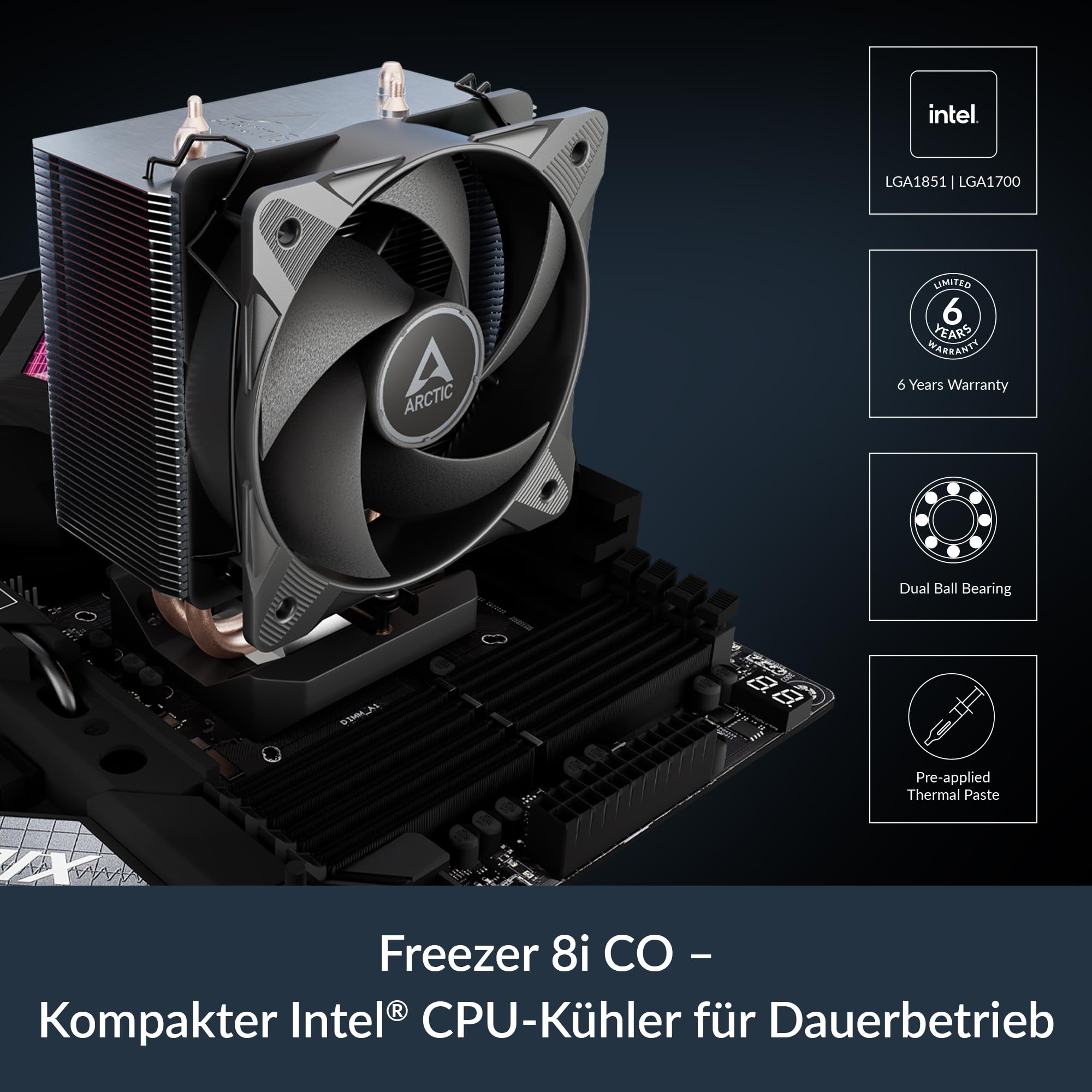 arctic-freezer-8i-co-cpu-k-hler-intel-kompakt image 2