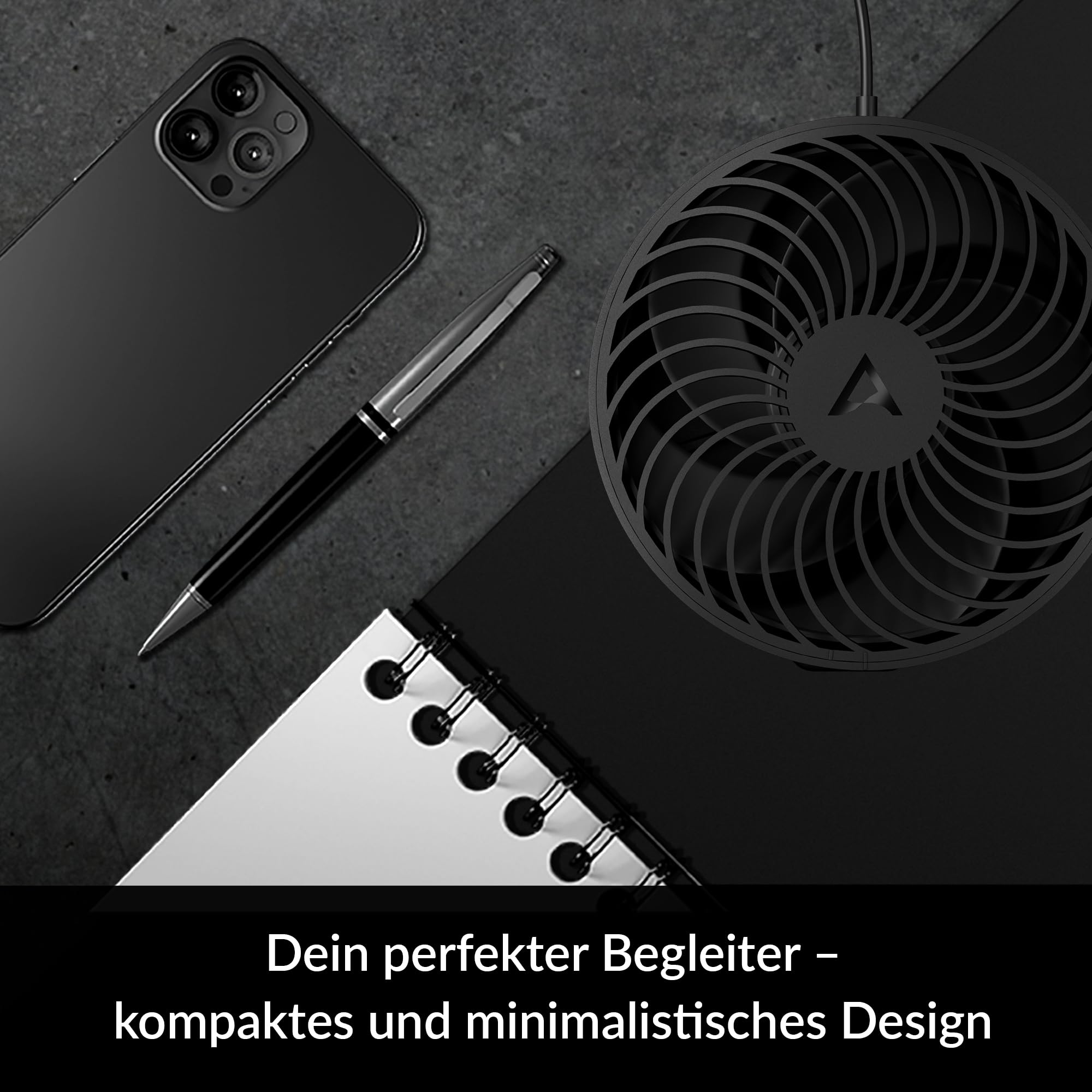 arctic-summair-usb-tischventilator-schwarz-faltbar-92mm image 2