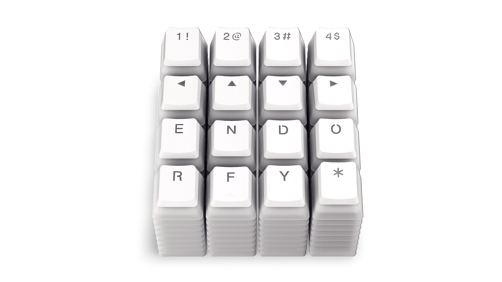 endorfy-thock-pbt-pudding-onyx-white-tastenkappen-104 image 6