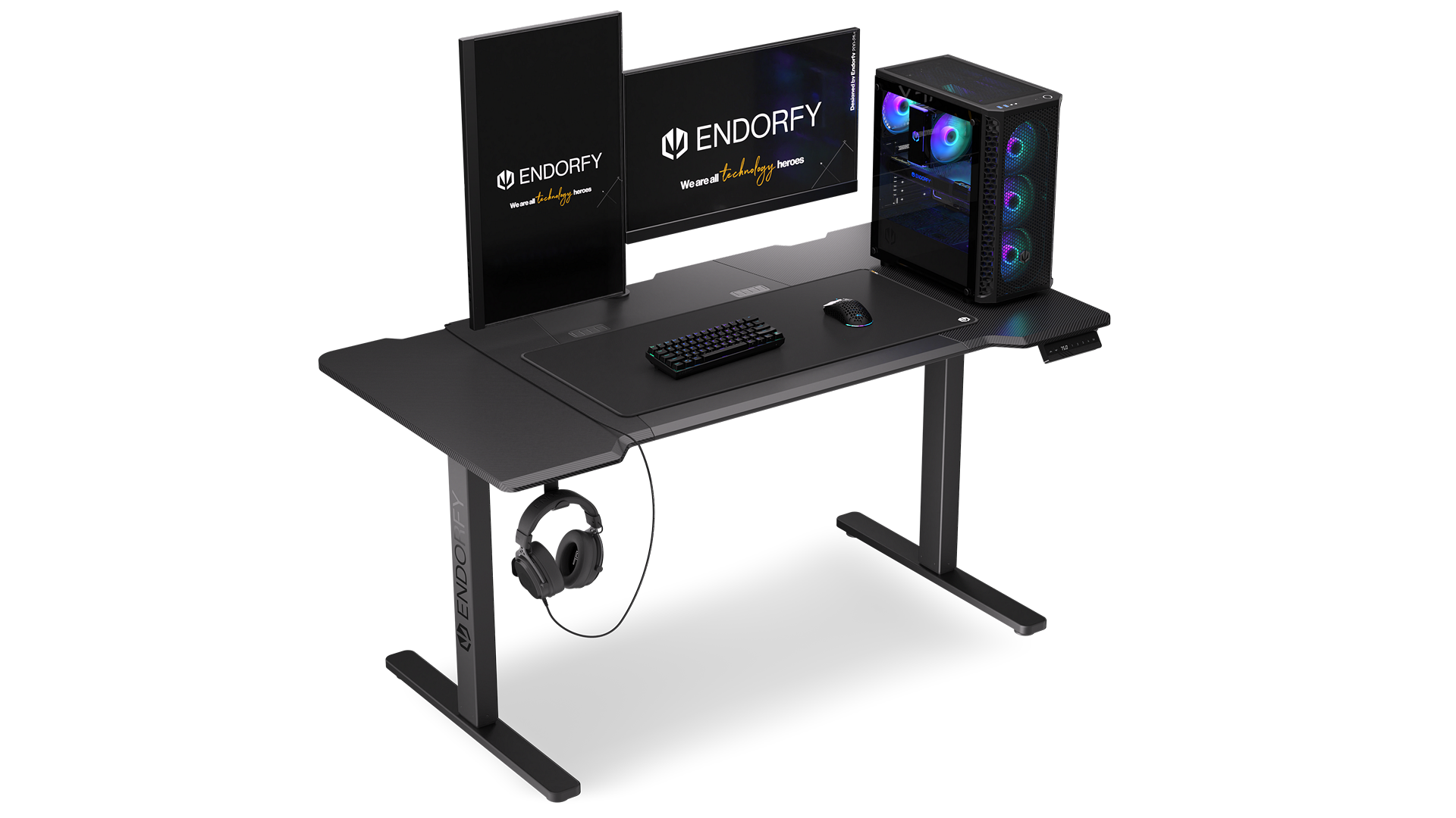 endorfy-atlas-l-electric-schreibtisch-h-henverstellbar-schwarz image 3