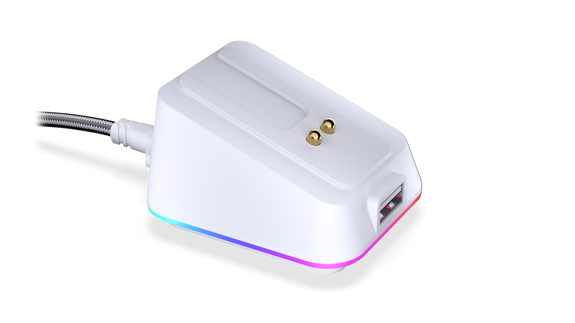 endorfy-liv-plus-wireless-mouse-dock-onyx-white-ladestation image 1