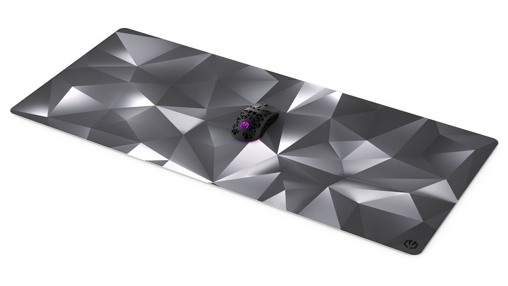 endorfy-crystal-mauspad-black-xl-geometrisch image 2