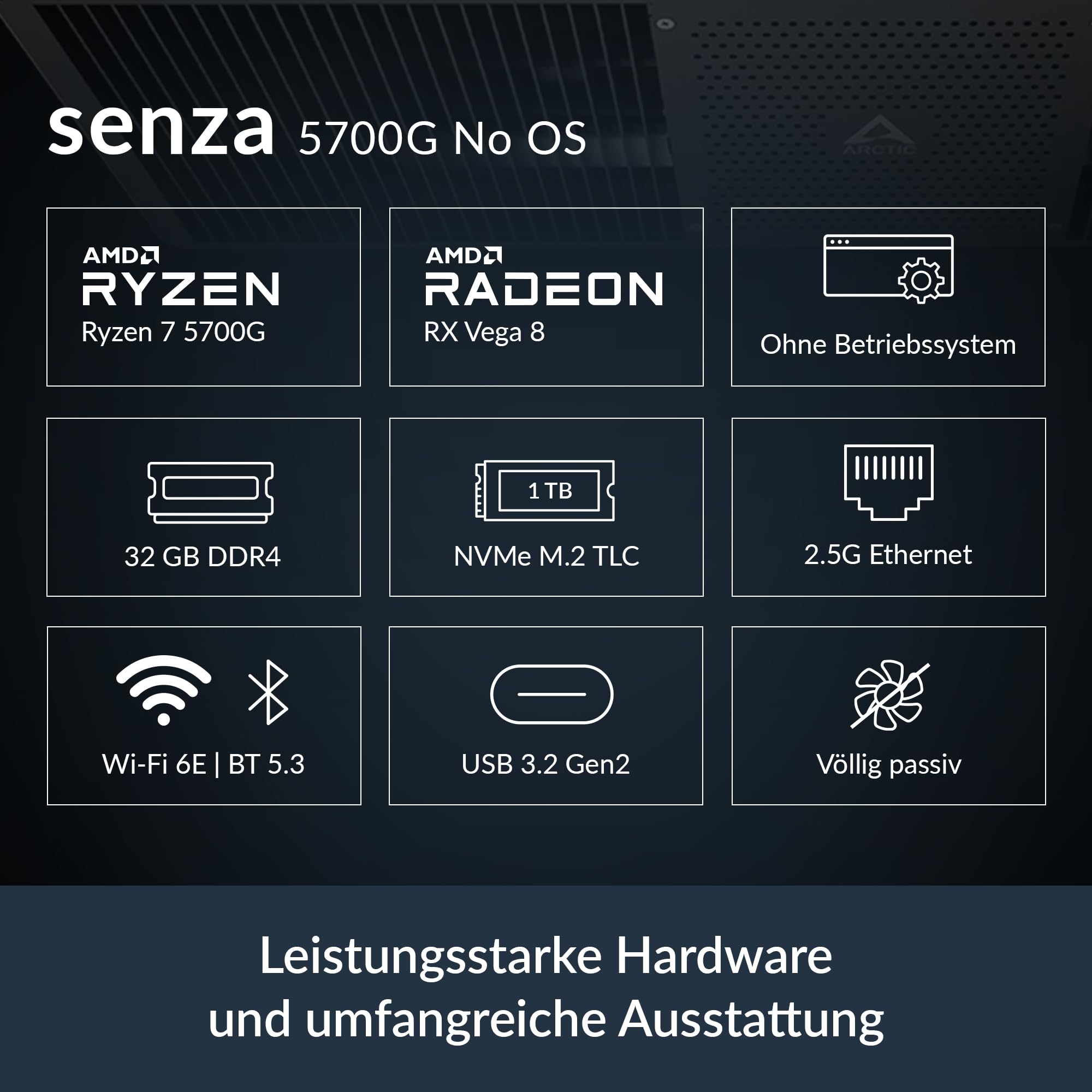 arctic-senza-5700g-no-os-passiv-mini-pc-unter-tisch-lautlos image 3