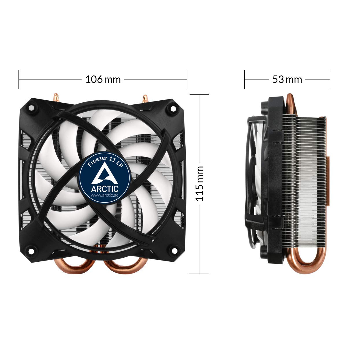 arctic-freezer-11-lp-cpu-k-hler-intel-flach-mit-mx-4 image 3
