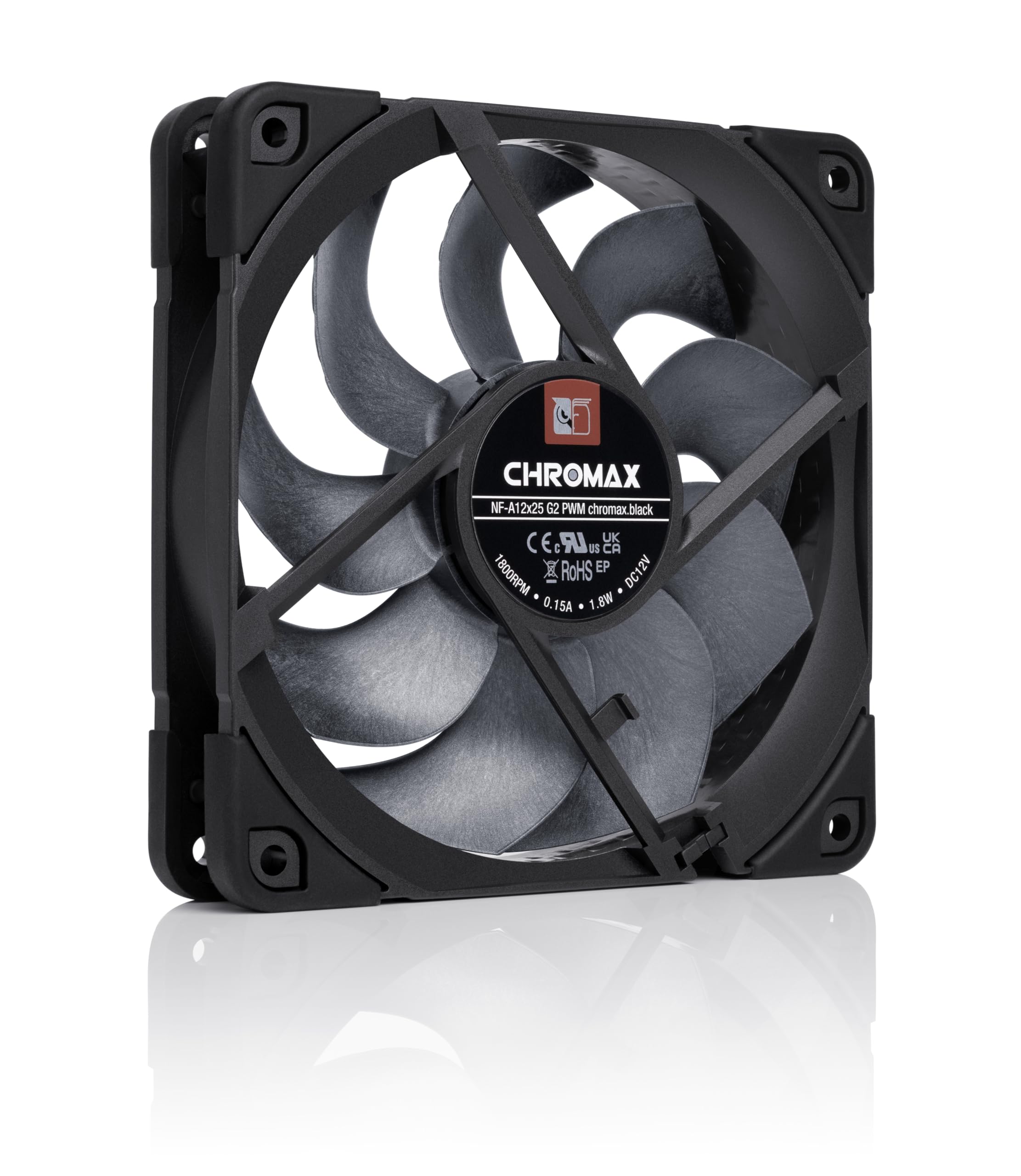 noctua-nf-a12x25-g2-pwm-chromax-black-120mm-leise image 2