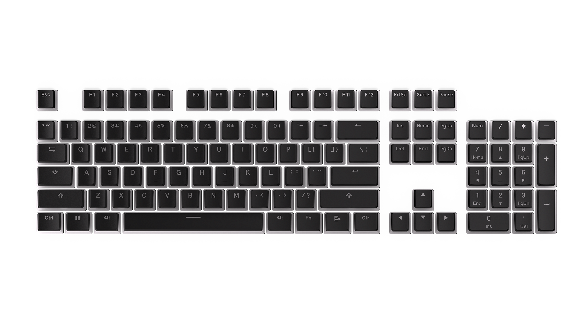 endorfy-thock-pbt-pudding-tastenkappen-104er-set-schwarz image 4