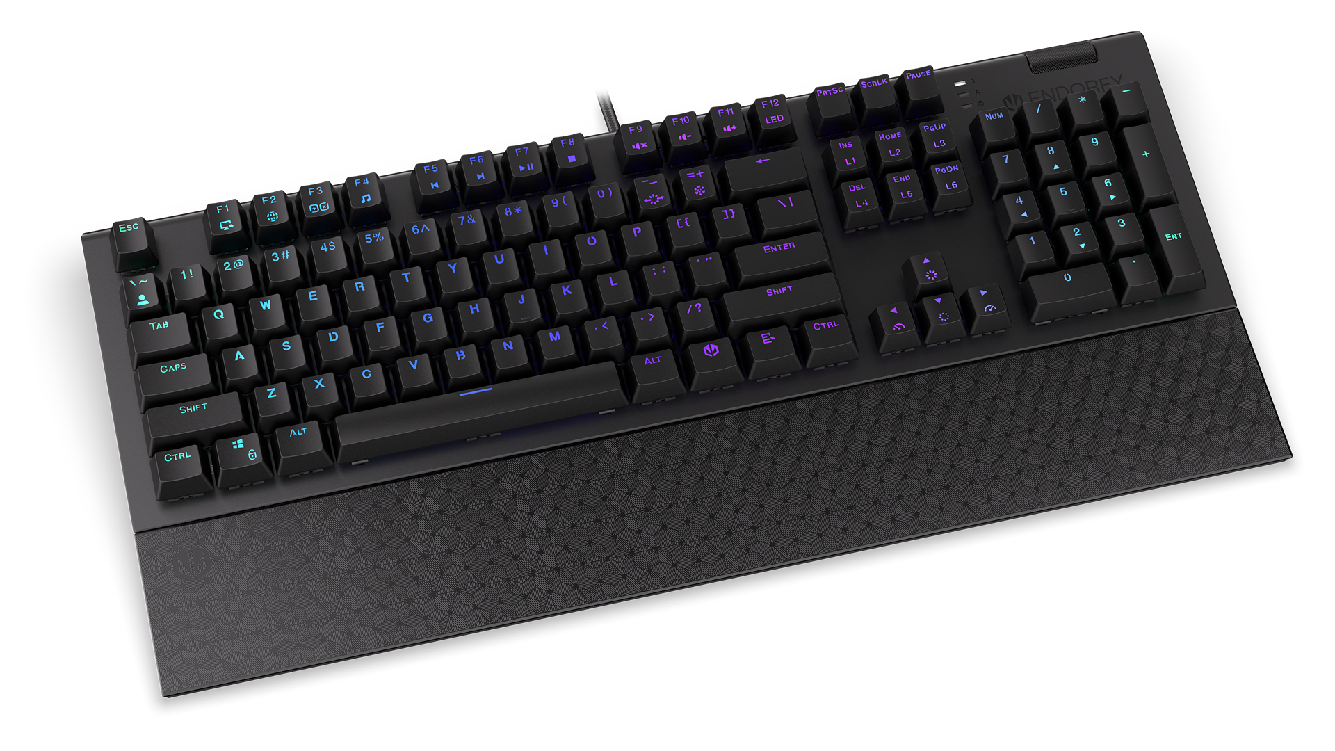 endorfy-omnis-blue-tastatur-kailh-blue-pbt-handballenauflage image 2