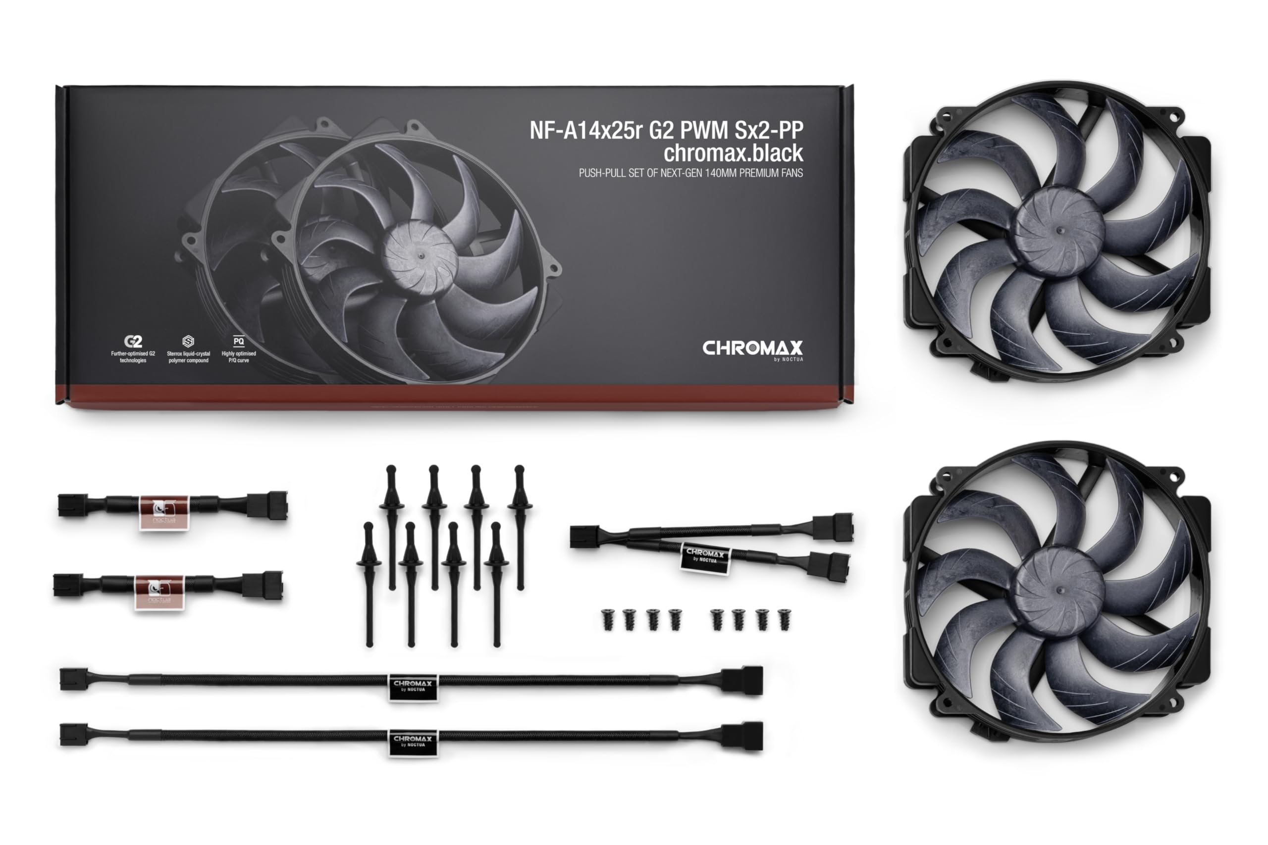 noctua-nf-a14x25r-g2-pwm-sx2-pp-chromax-black-l-fter-140mm-doppel image 4