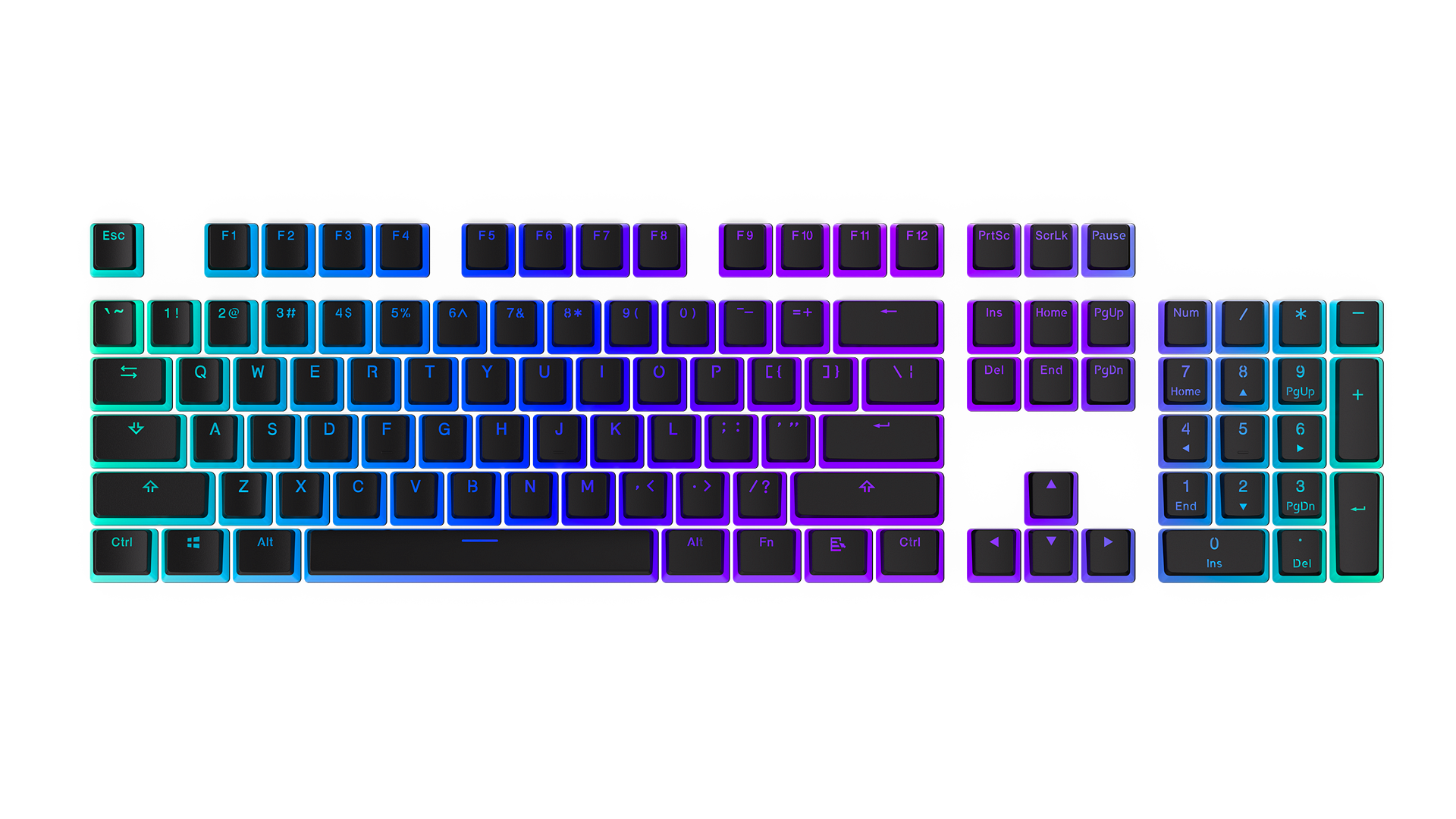 endorfy-thock-pbt-pudding-tastenkappen-104er-set-schwarz image 5