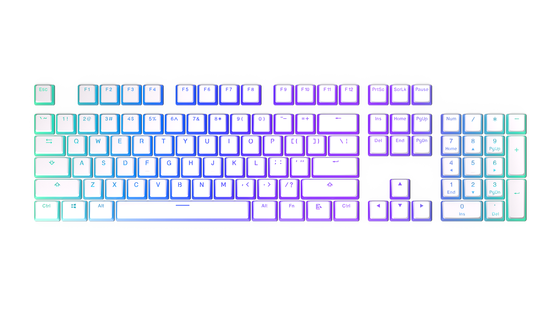 endorfy-thock-pbt-pudding-onyx-white-tastenkappen-104 image 5