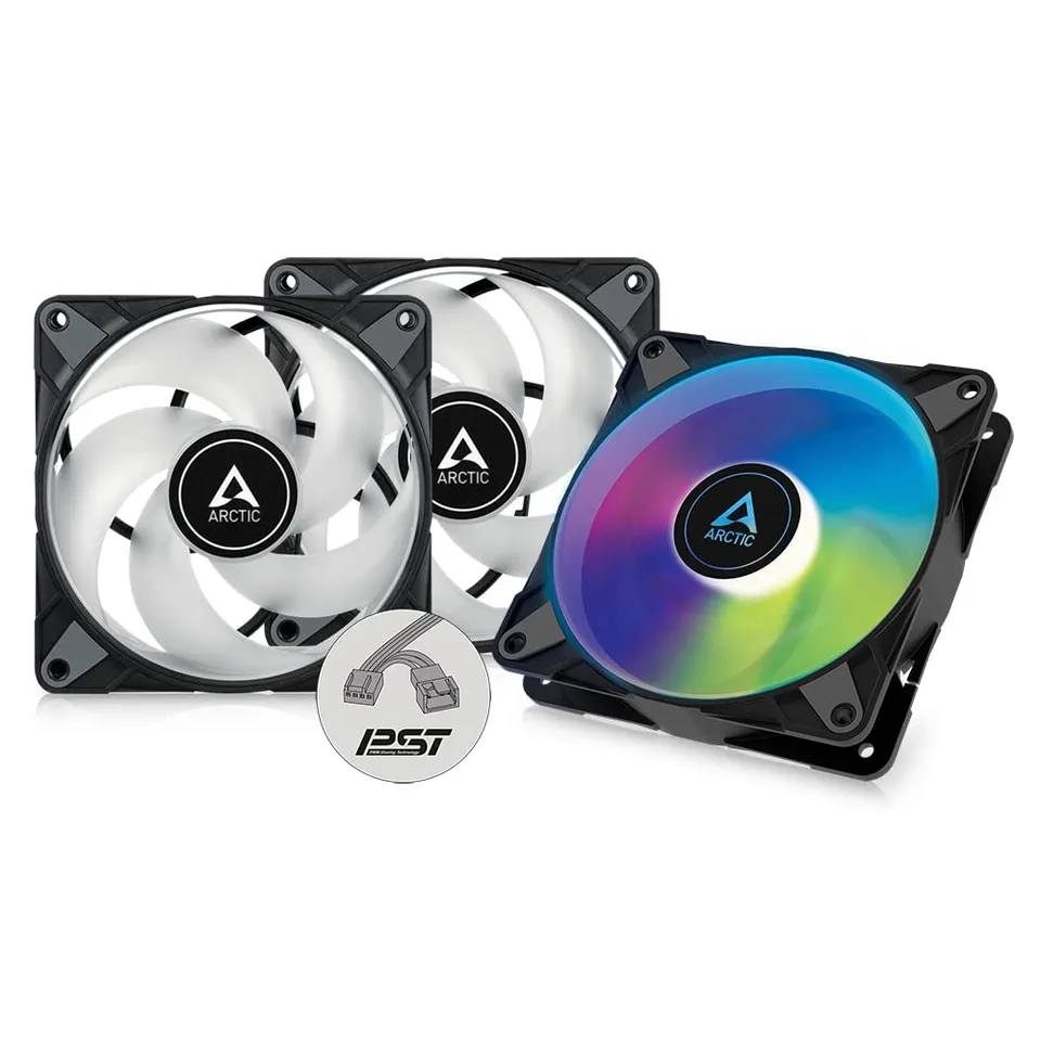arctic-p12-pwm-pst-a-rgb-l-fter-120-mm-3er-schwarz image 1