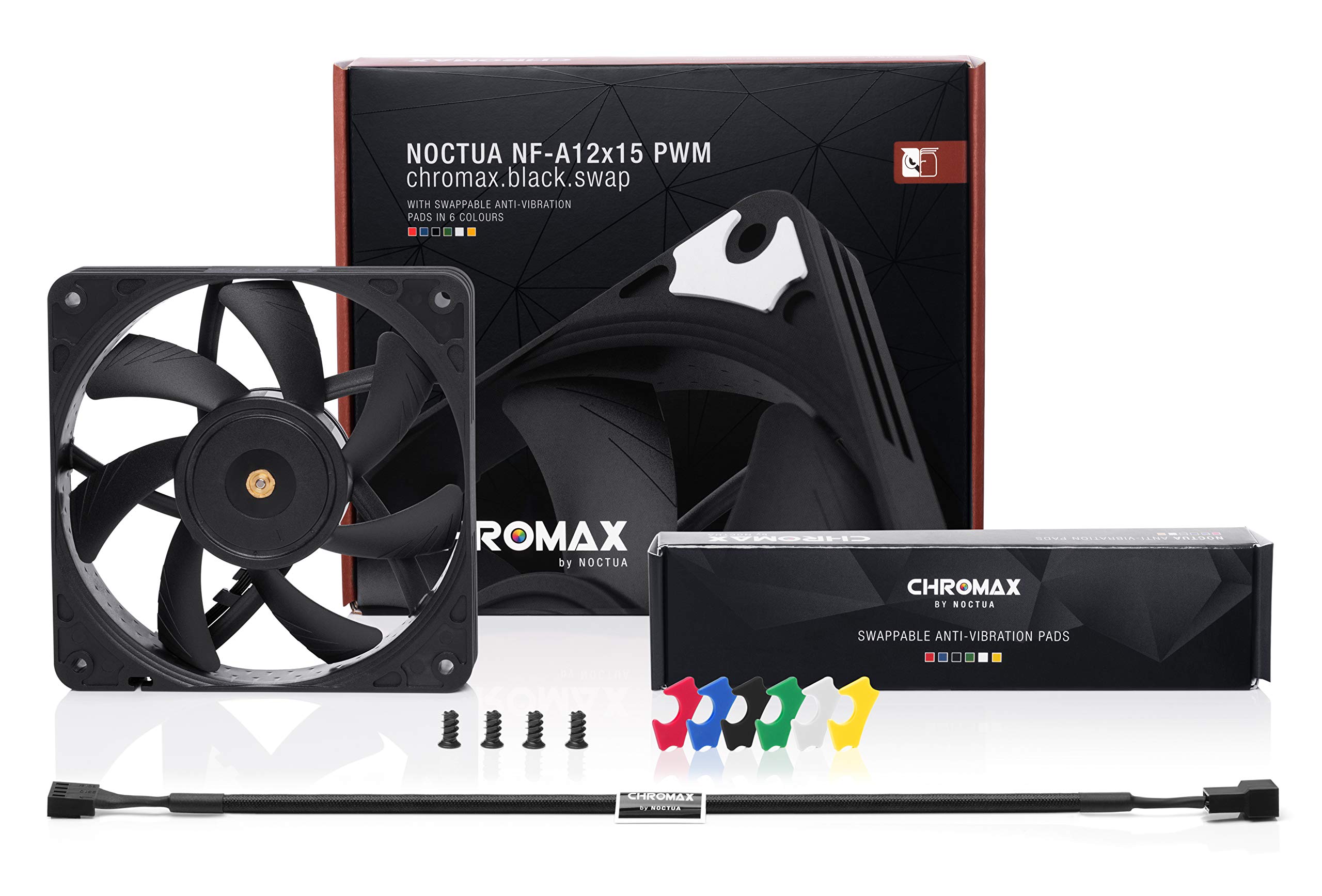 noctua-nf-a12x15-pwm-chromax-black-swap-120mm-l-fter-schwarz-slim image 3