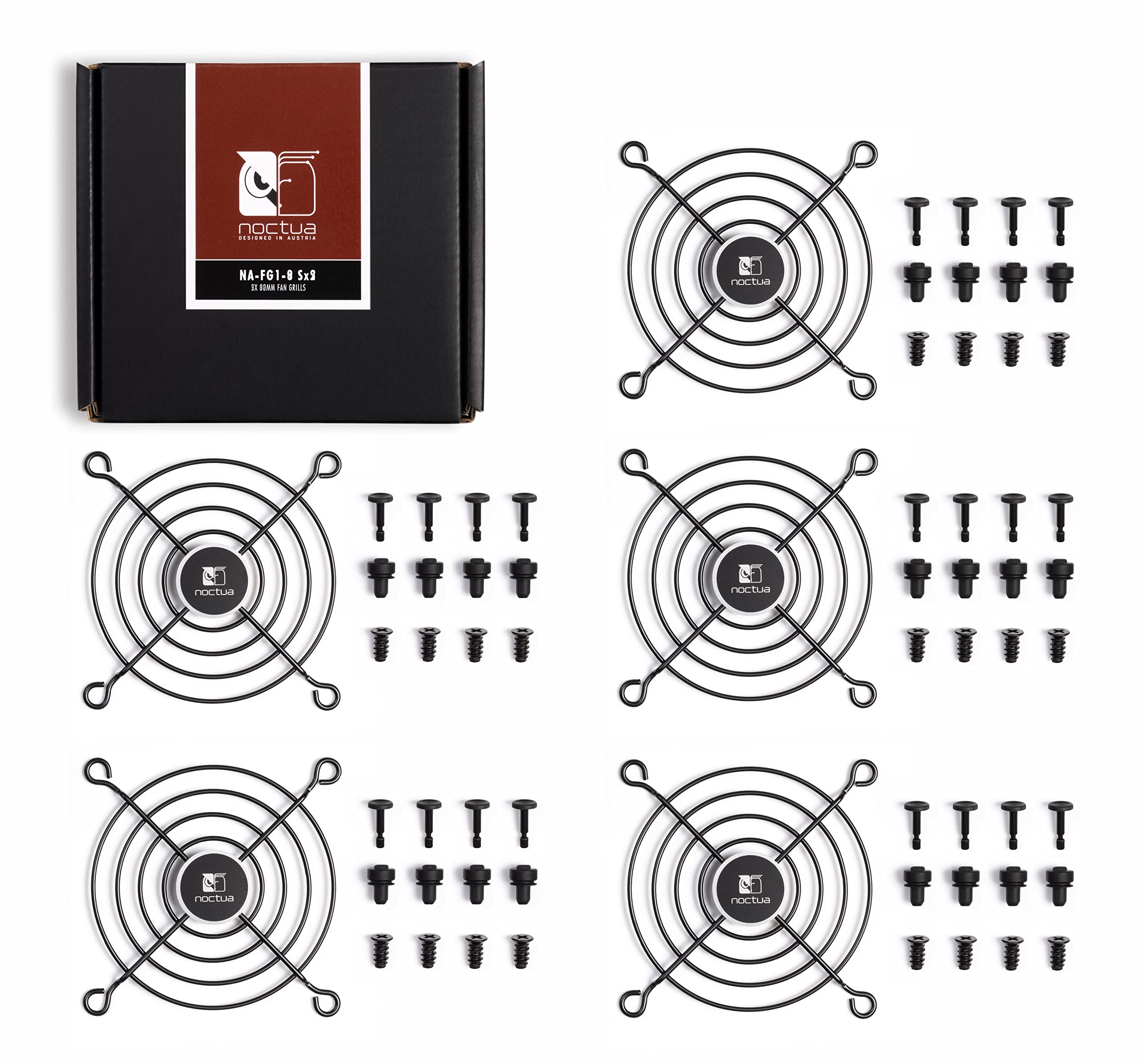 noctua-na-fg1-8-sx5-l-ftergitter-80mm-5er-set-schwarz-leise image 3