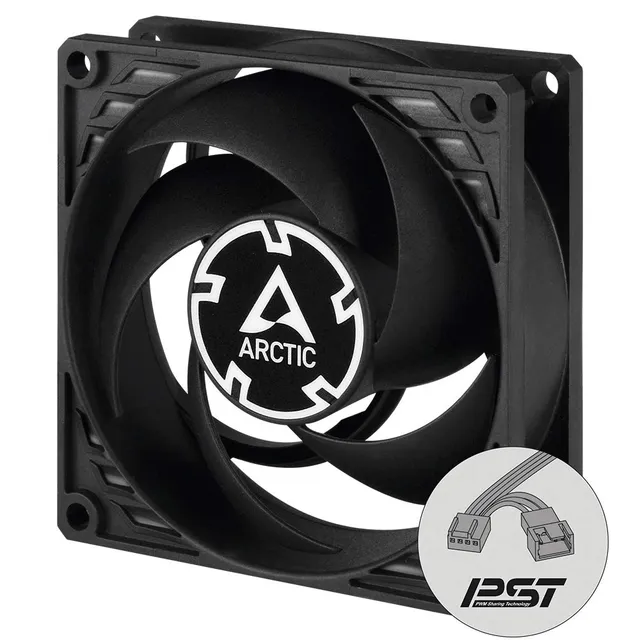 arctic-p8-pwm-pst-geh-usel-fter-80mm-schwarz-leise image 1